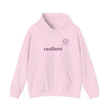 Hoodie — resilient Minimalist White Graphic Hoodie