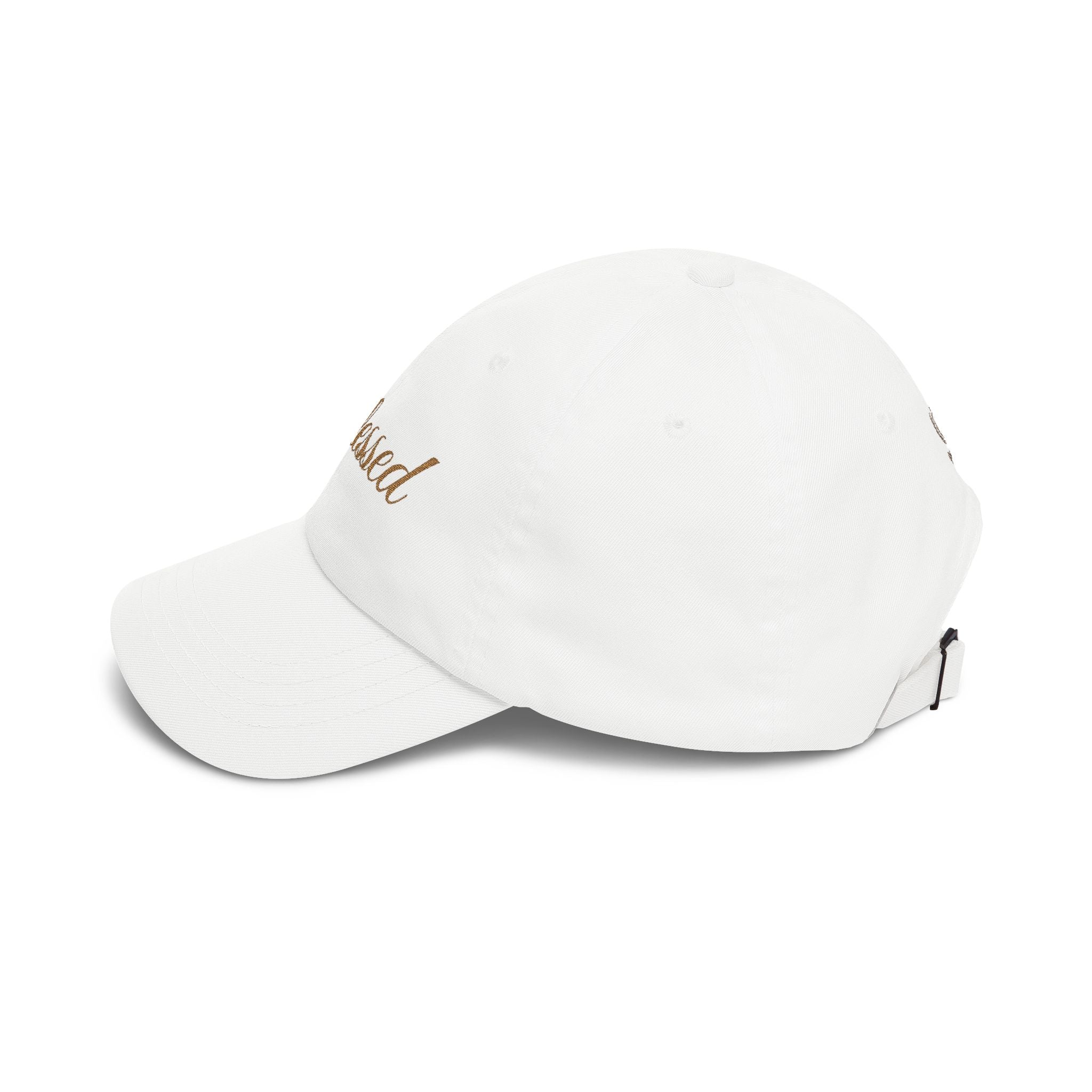 Blessed Embroidered Dad Cap — Classic White Adjustable Baseball Hat