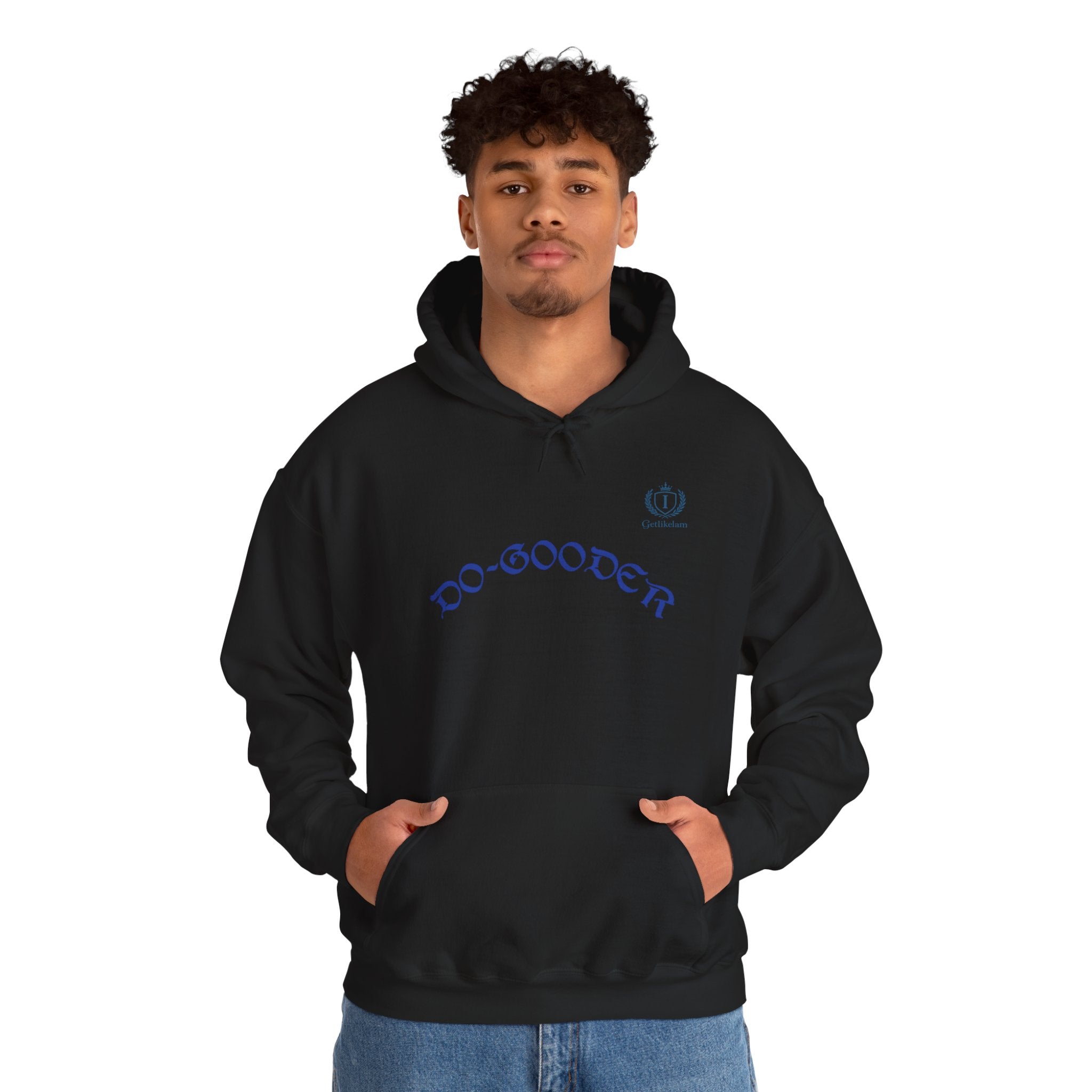 Do-Gooder Hoodie — Minimal White Philanthropy Sweatshirt