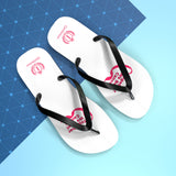 Breast Cancer Awareness Flip Flops — Together We Beat Cancer Pink Ribbon Sandals