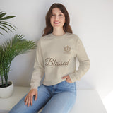 Blessed Crewneck Sweatshirt — Minimal Christian Faith Pullover