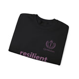 resilient Crewneck Sweatshirt — Minimal White Graphic Pullover