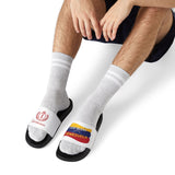 Venezuela Flag Slide Sandals — 'God Bless Venezuela' Adjustable Strap Slides