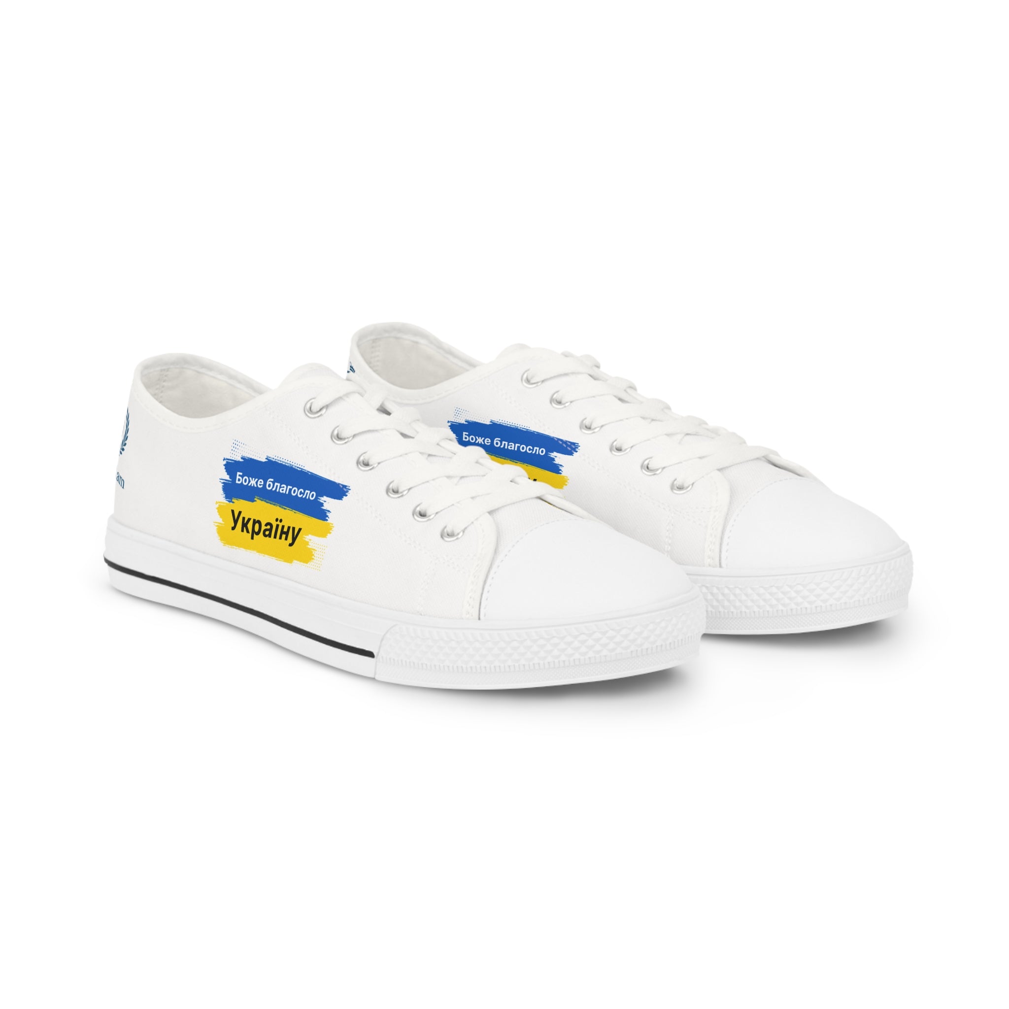 Men's Sneakers — Blue & Yellow Ukraine Pride Graphic