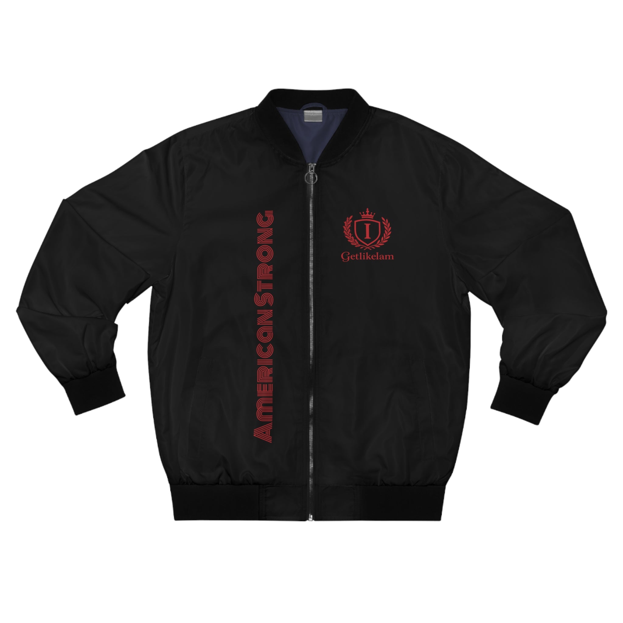 American Strong Bomber Jacket — Patriotic Men's Jacket