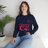 Cancer Awareness Crewneck - "Together We Beat Cancer" Sweatshirt