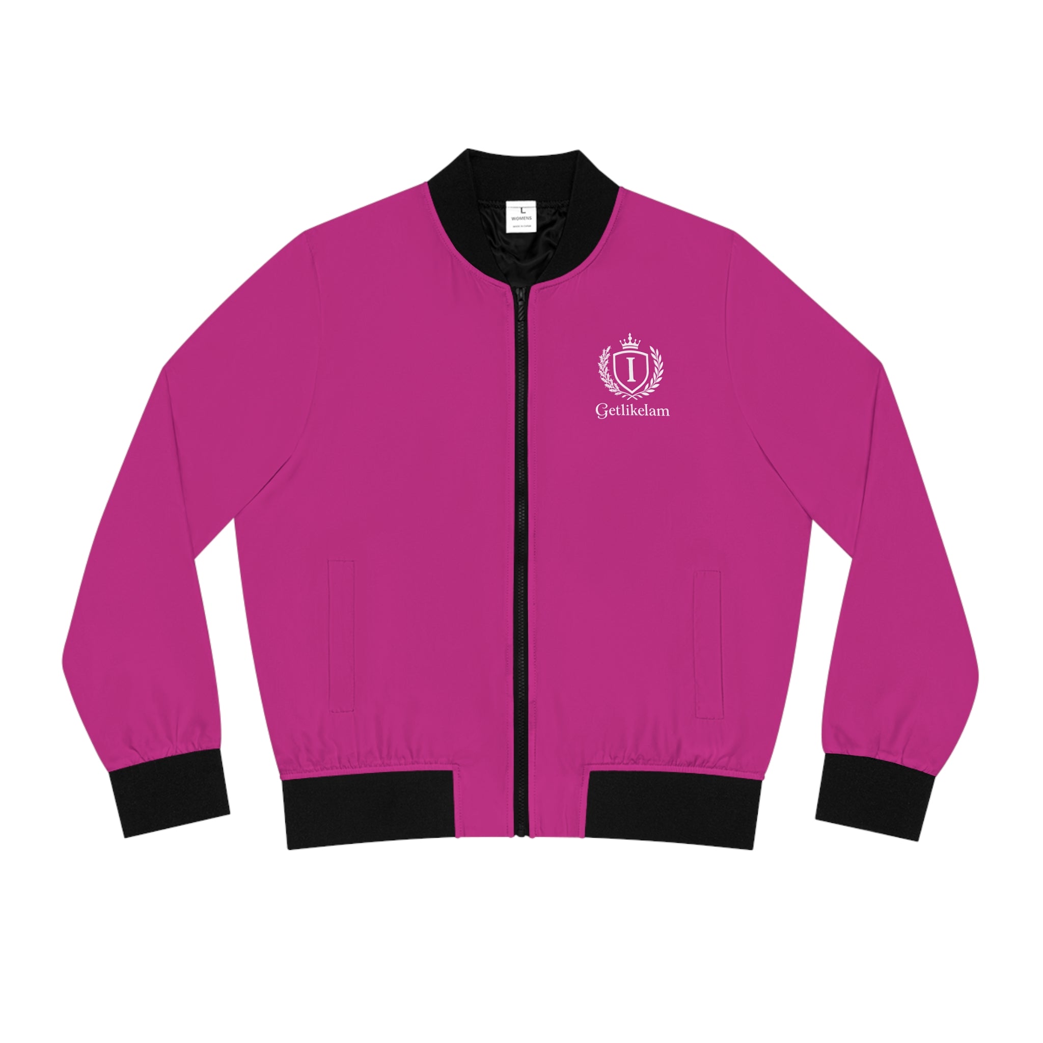 Bomber Jacket – "Pretty Girls Wear Pink" Women's Jacket