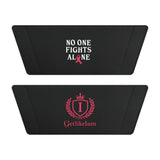 Women's Removable- "NO ONE FIGHTS ALONE" Strap Sandals