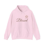 Blessed Script Hoodie — Minimal Faith Christian Sweatshirt