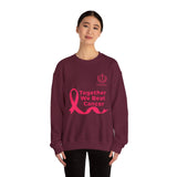 Cancer Awareness Crewneck - "Together We Beat Cancer" Sweatshirt