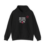 Cancer Awareness Hoodie — "No One Fights Alone" Support Hoodie