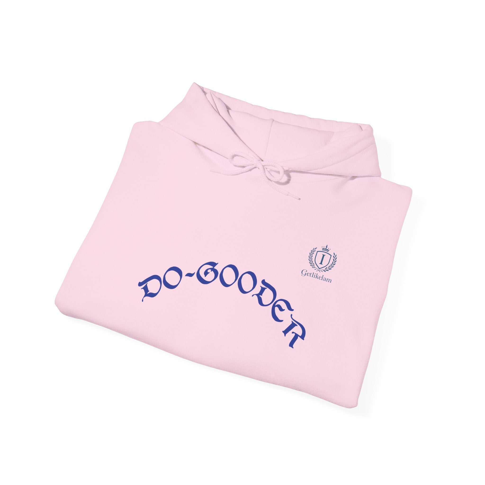 Do-Gooder Hoodie — Minimal White Philanthropy Sweatshirt