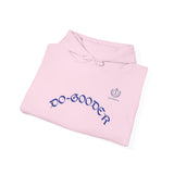 Do-Gooder Hoodie — Minimal White Philanthropy Sweatshirt