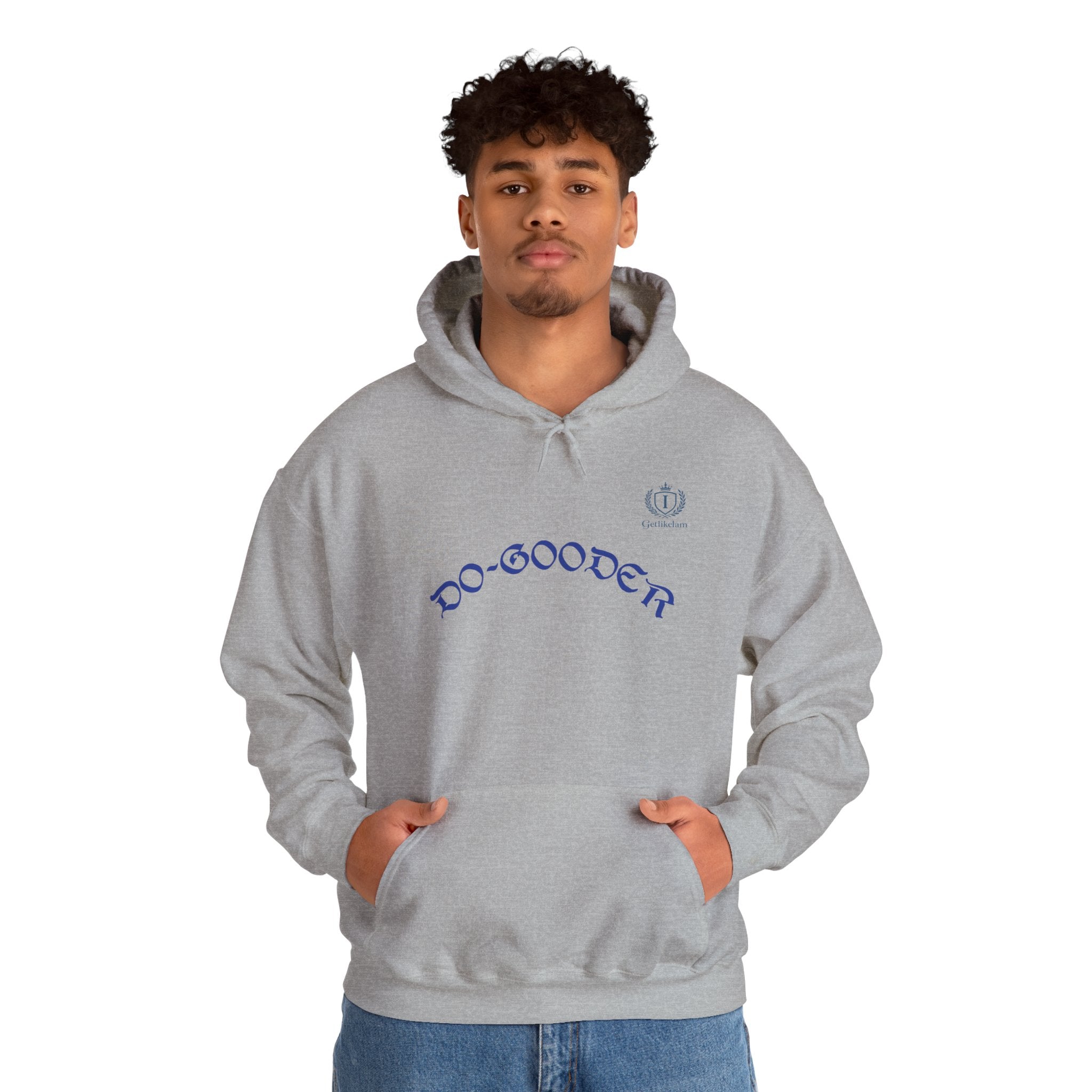 Do-Gooder Hoodie — Minimal White Philanthropy Sweatshirt