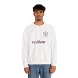resilient Crewneck Sweatshirt — Minimal White Graphic Pullover