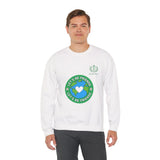 Friendship Earth Crewneck Sweatshirt — "Let's Be Friends" Graphic