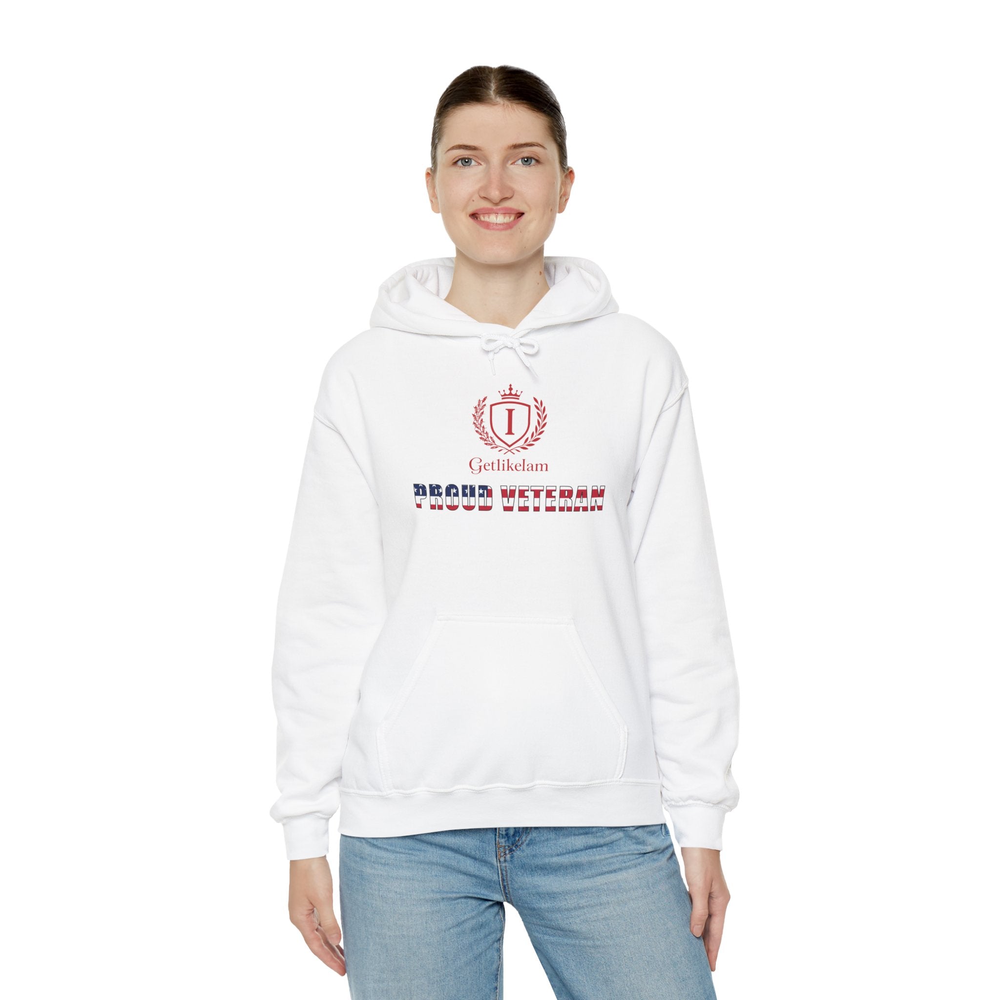 Unisex Hoodie – Patriotic Military Tribute Sweatshirt for Veterans & USA Pride