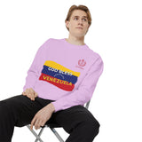 God Bless Venezuela Sweatshirt — Venezuelan Flag Brushstroke Crewneck