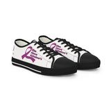 Low Top Sneakers — Rise Above Alzheimer's Purple Ribbon Awareness