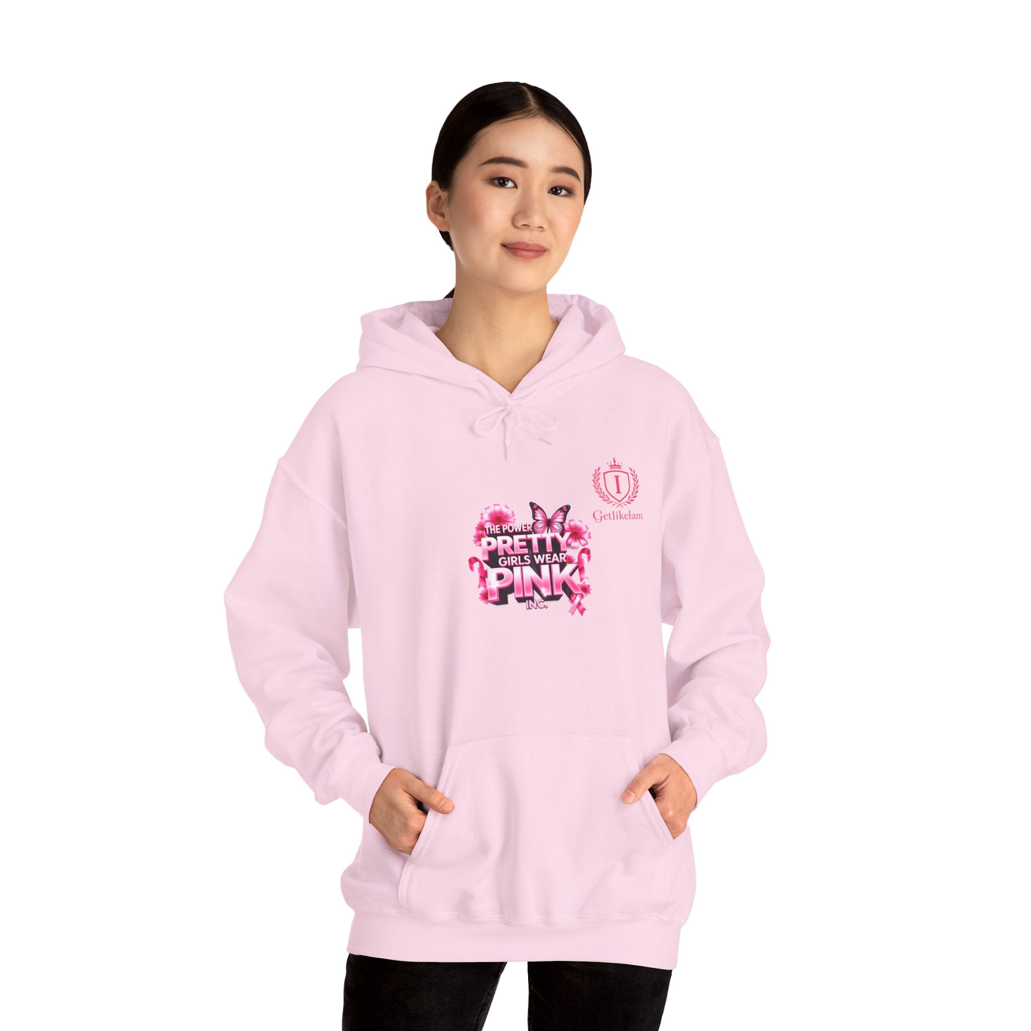 Pretty in Pink Floral Hoodie — Cancer Awareness Comfort Pullover