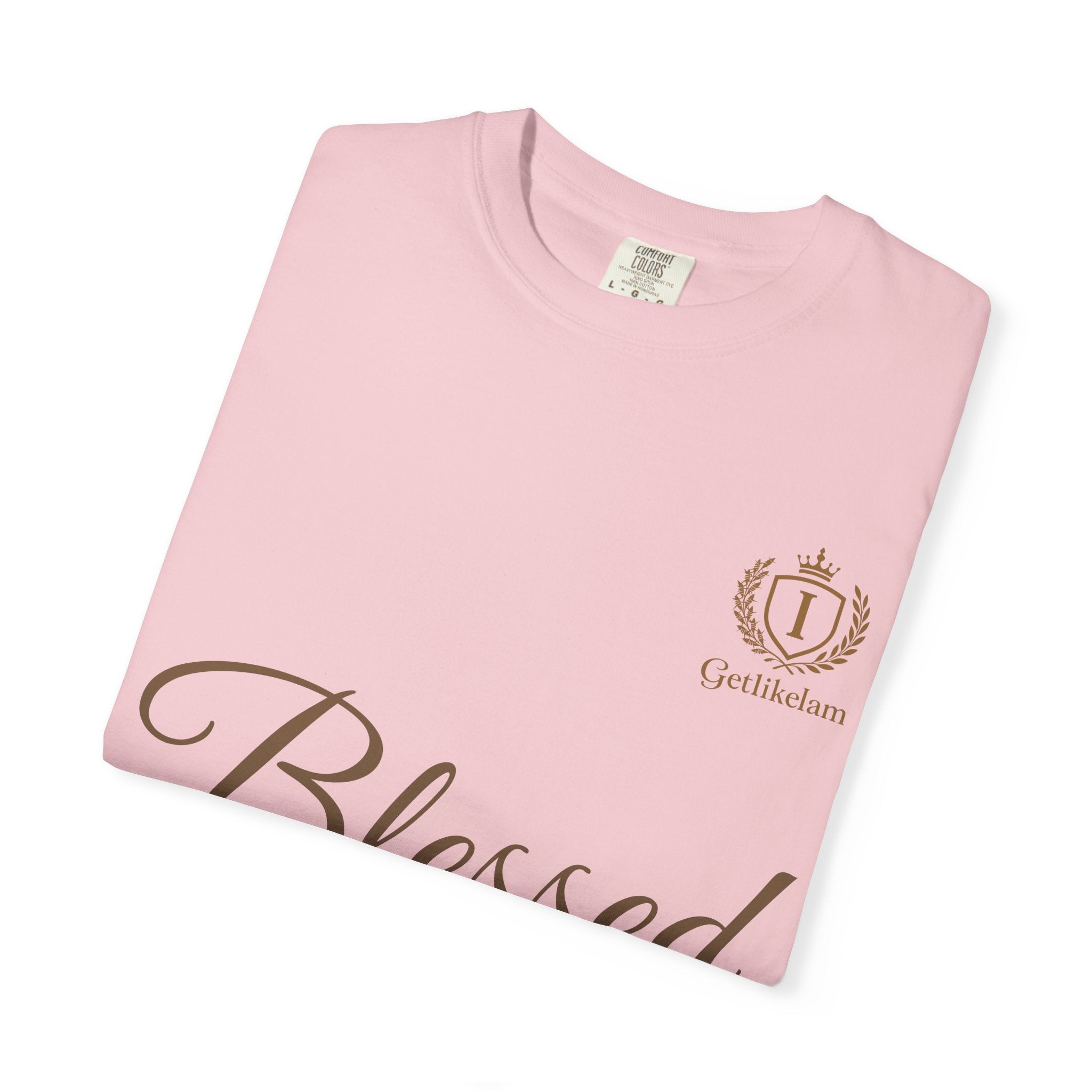 Blessed Script T-Shirt — Inspirational Faith Graphic Tee