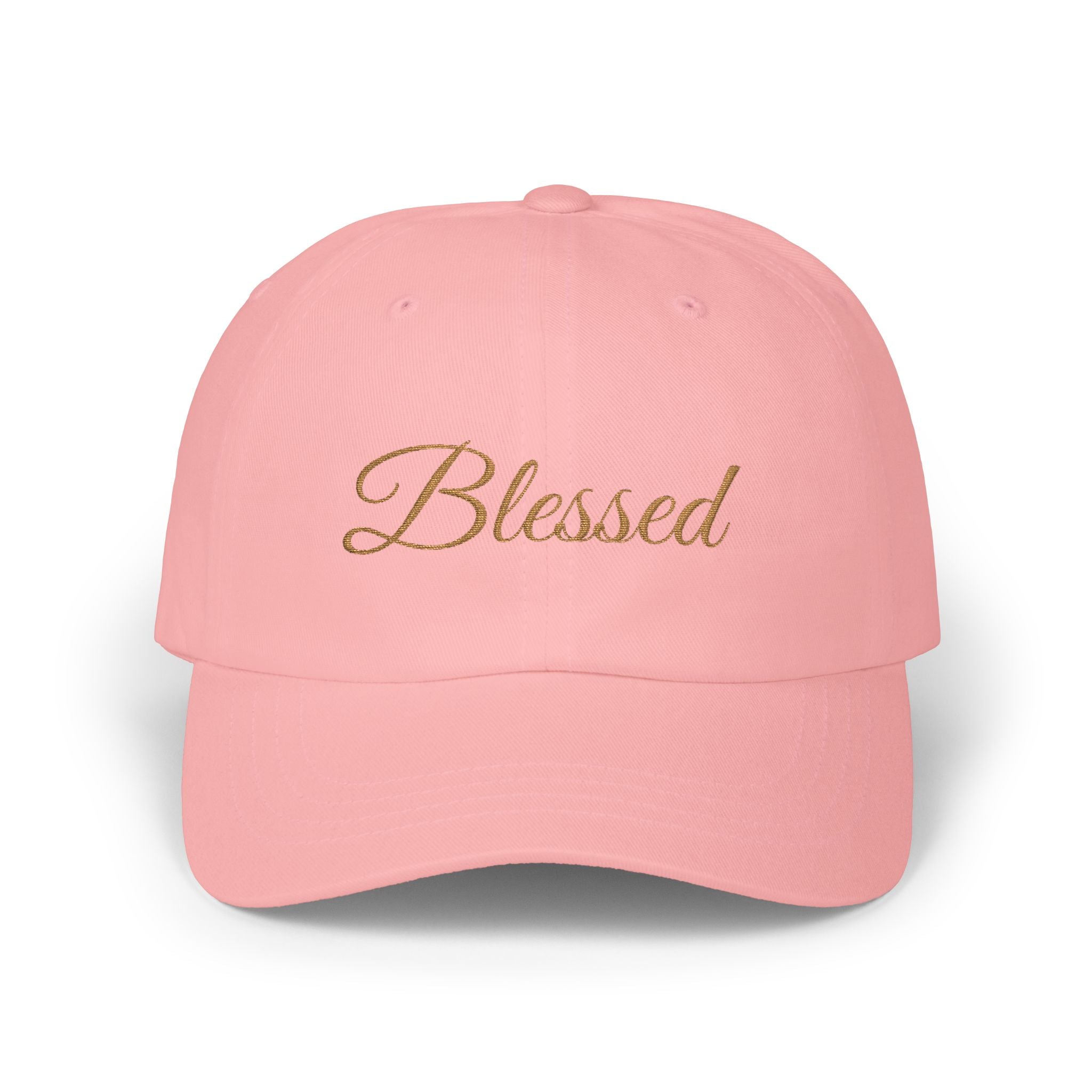Blessed Embroidered Dad Cap — Classic White Adjustable Baseball Hat