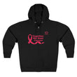 Breast Cancer Awareness Zip Hoodie — "Together We Beat Cancer" Pink Ribbon