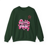 Pink Butterfly 'Pretty Girls Wear Pink' Crewneck Sweatshirt