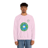 Friendship Earth Crewneck Sweatshirt — "Let's Be Friends" Graphic