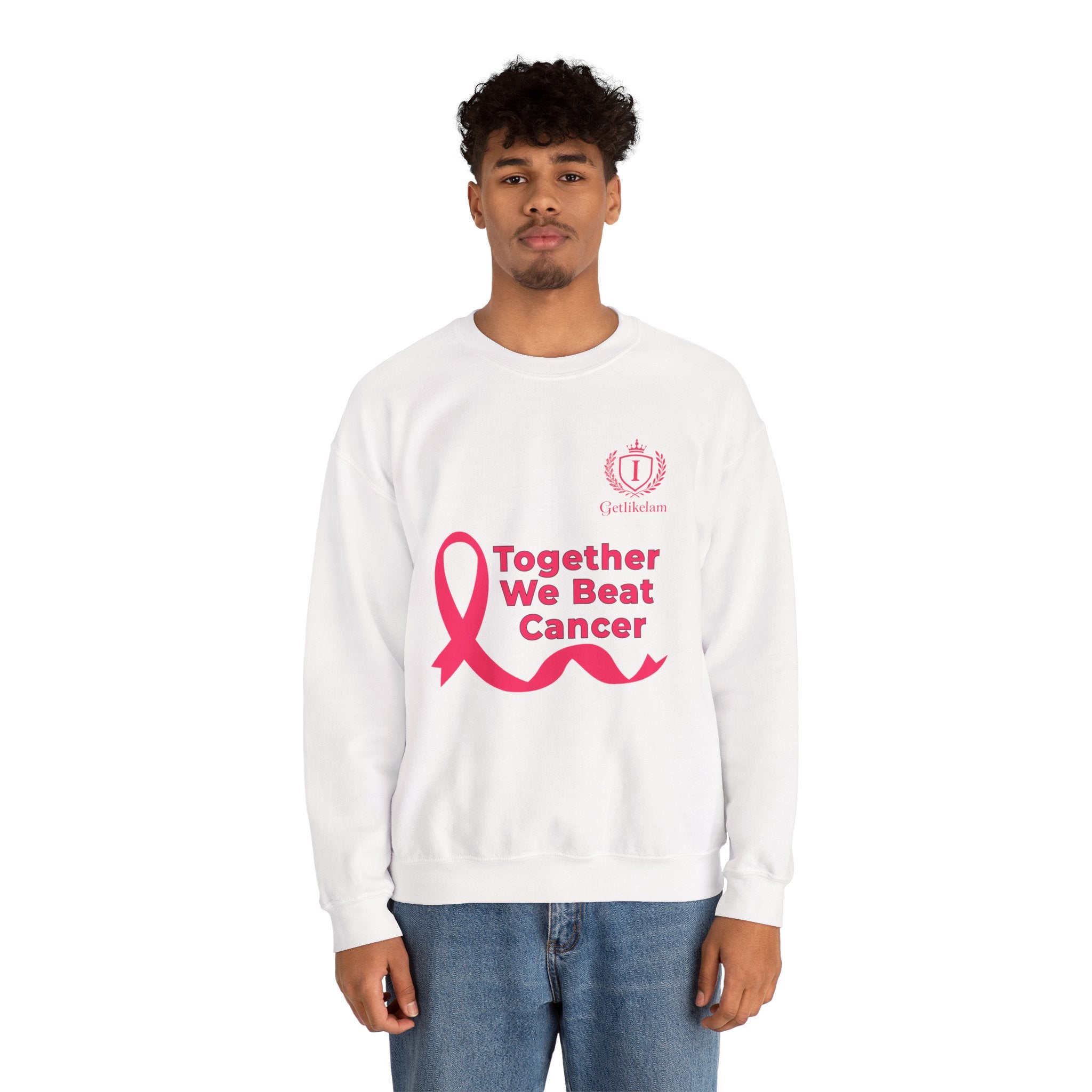 Cancer Awareness Crewneck - "Together We Beat Cancer" Sweatshirt