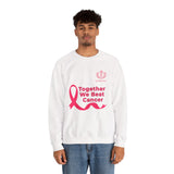 Cancer Awareness Crewneck - "Together We Beat Cancer" Sweatshirt
