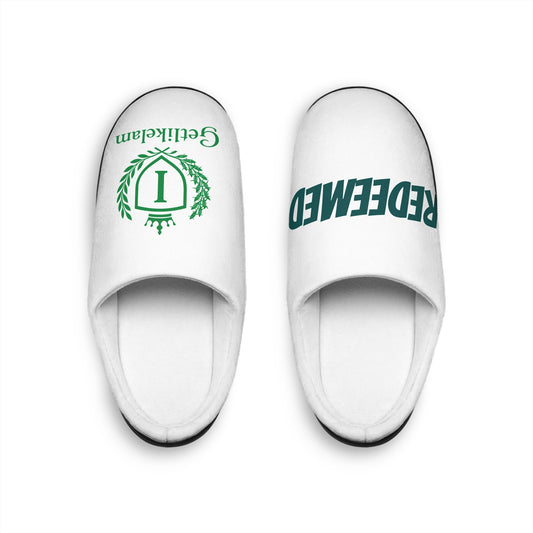 Men's 'REDEEMED' Indoor Slippers — Cozy Christian Faith House Shoes