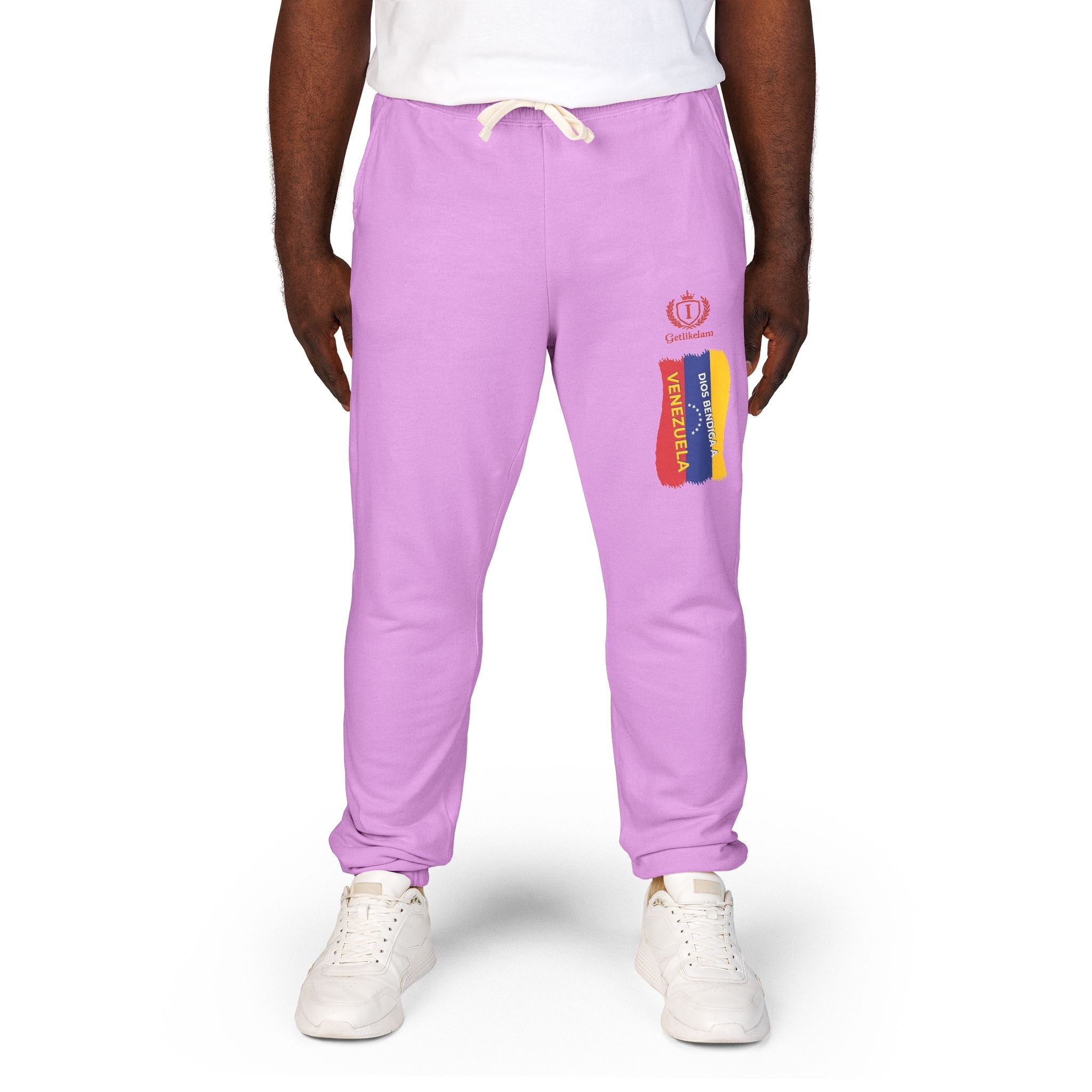 Colombian Flag Crown Sweatpants — Casual Fleece Joggers