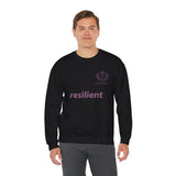 resilient Crewneck Sweatshirt — Minimal White Graphic Pullover