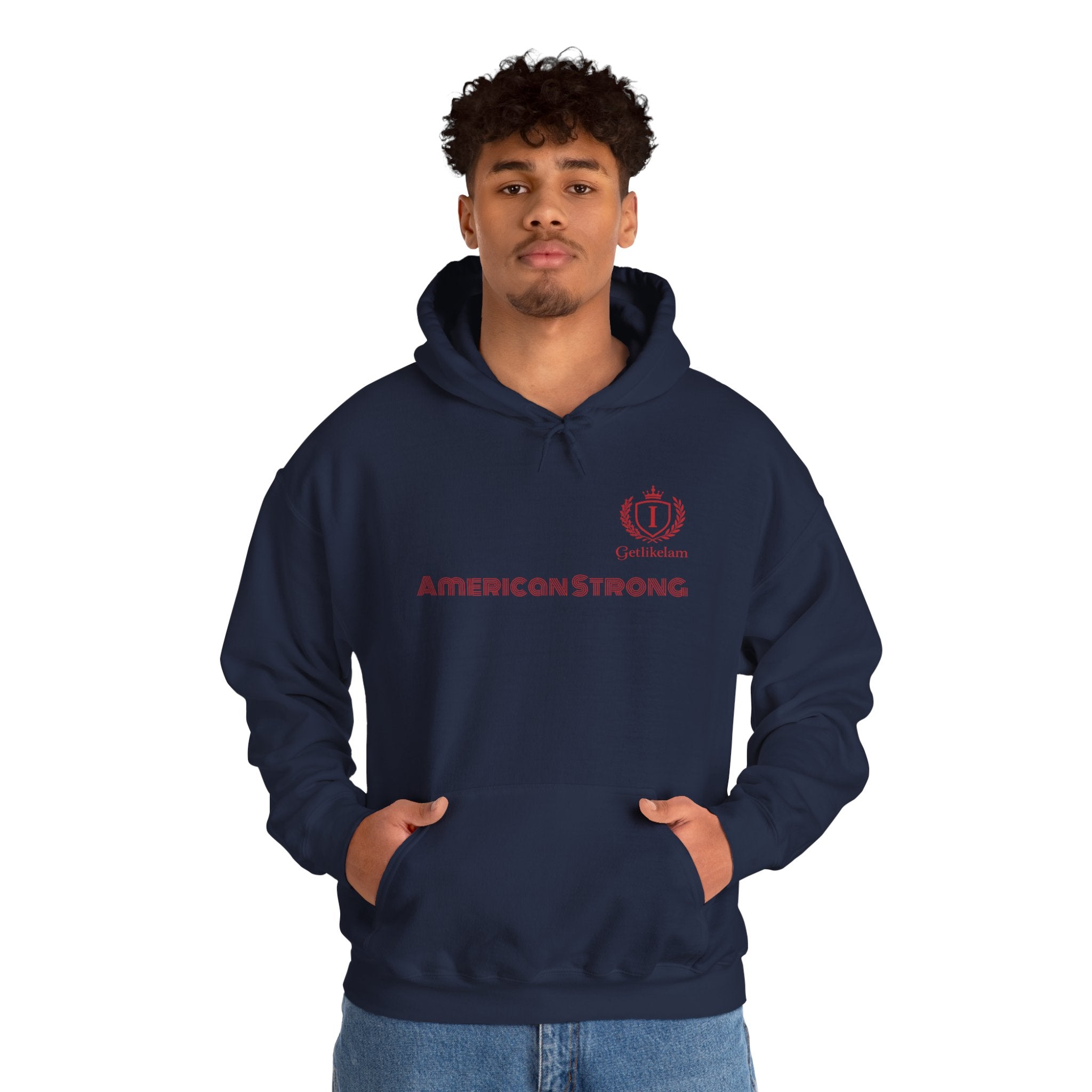 American Strong Hoodie – Patriotic USA Pullover