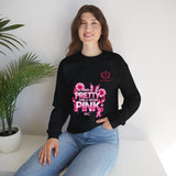 Pink Butterfly 'Pretty Girls Wear Pink' Crewneck Sweatshirt