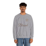 Blessed Crewneck Sweatshirt — Minimal Christian Faith Pullover