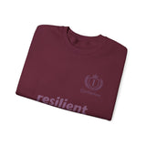 resilient Crewneck Sweatshirt — Minimal White Graphic Pullover