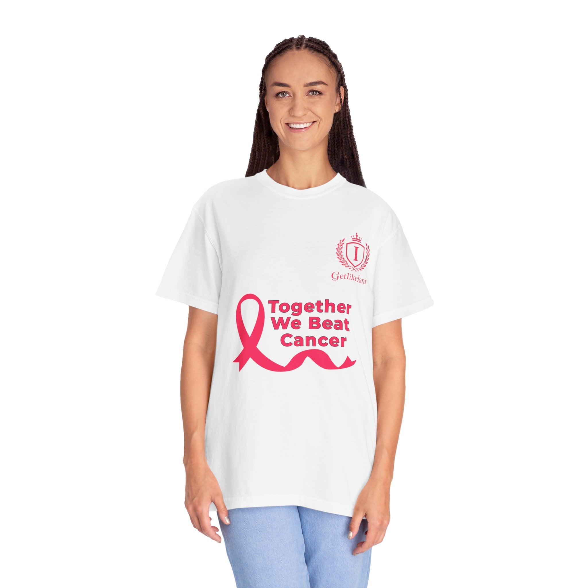Together We Beat Cancer T-Shirt — Cancer Awareness Ribbon Tee
