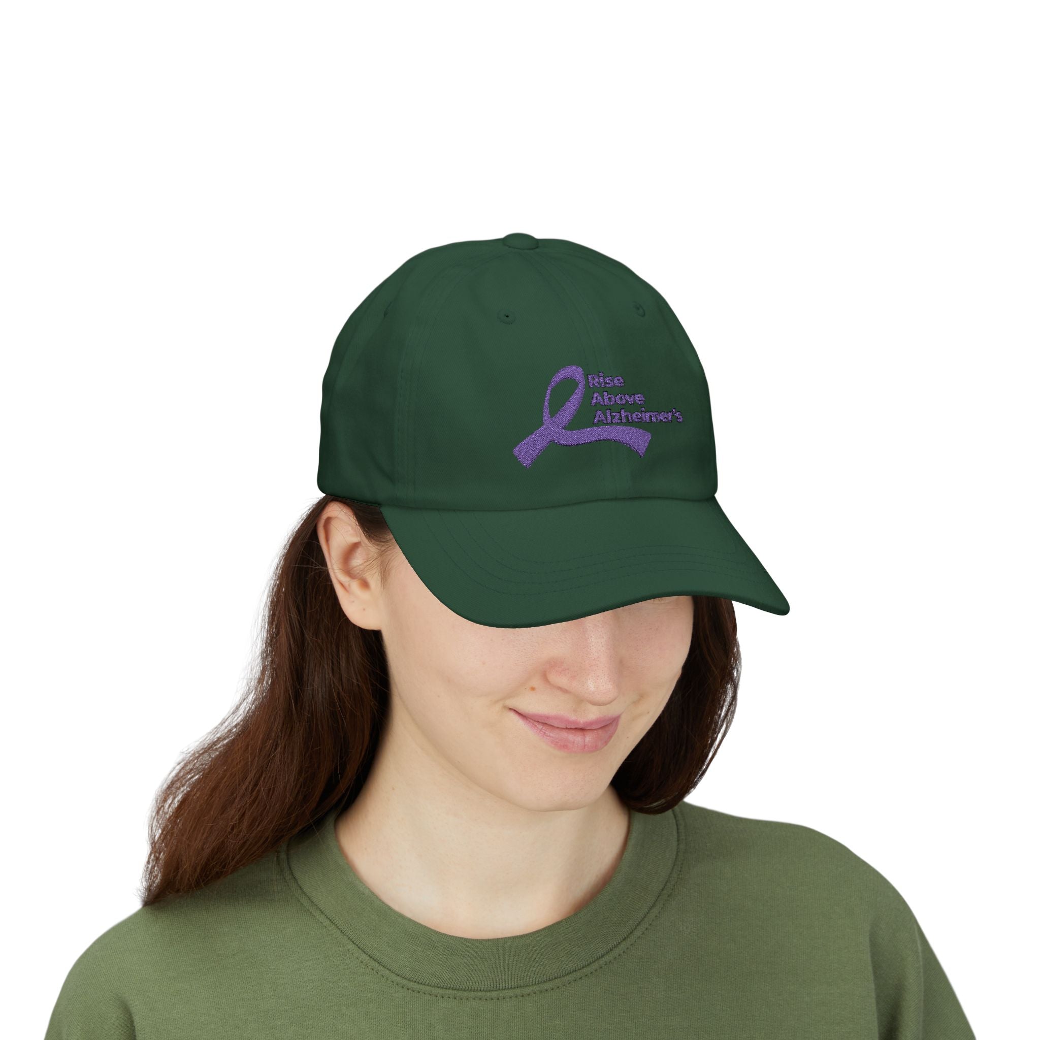 Dad Cap — Rise Above Alzheimer's Purple Ribbon Awareness Hat