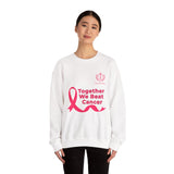 Cancer Awareness Crewneck - "Together We Beat Cancer" Sweatshirt
