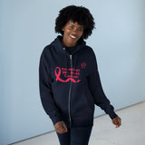 Breast Cancer Awareness Zip Hoodie — "Together We Beat Cancer" Pink Ribbon
