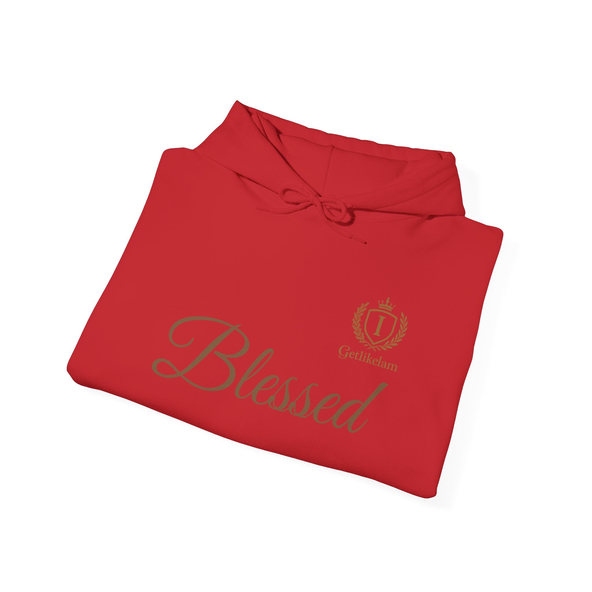 Blessed Script Hoodie — Minimal Faith Christian Sweatshirt