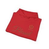 Blessed Script Hoodie — Minimal Faith Christian Sweatshirt