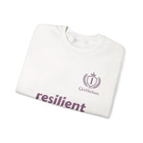 resilient Crewneck Sweatshirt — Minimal White Graphic Pullover