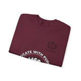 Advocate With Purpose Sweatshirt — Raised Fist Activism Crewneck