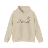 Blessed Script Hoodie — Minimal Faith Christian Sweatshirt