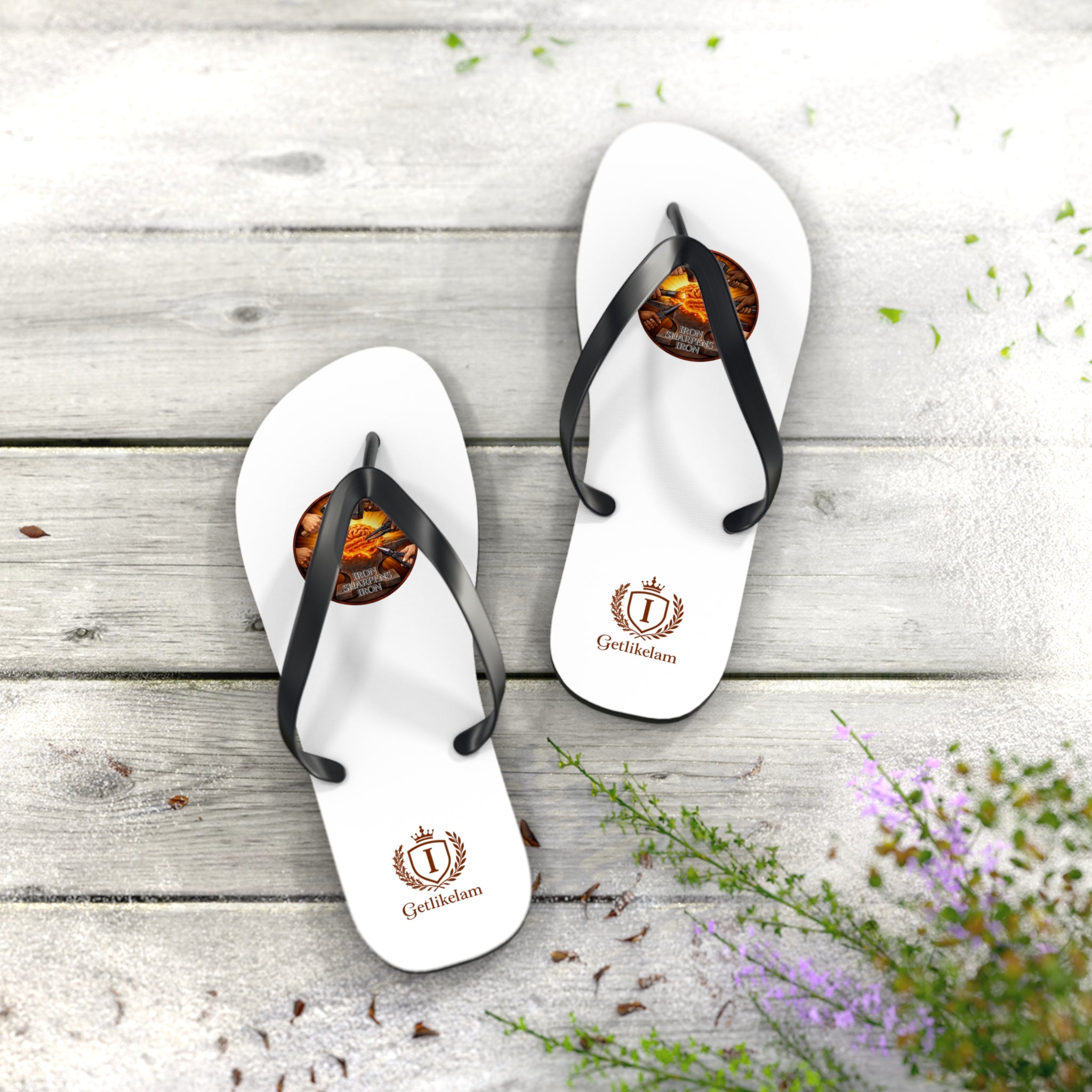 Iron Sharpens Iron - Men's Flip Flops