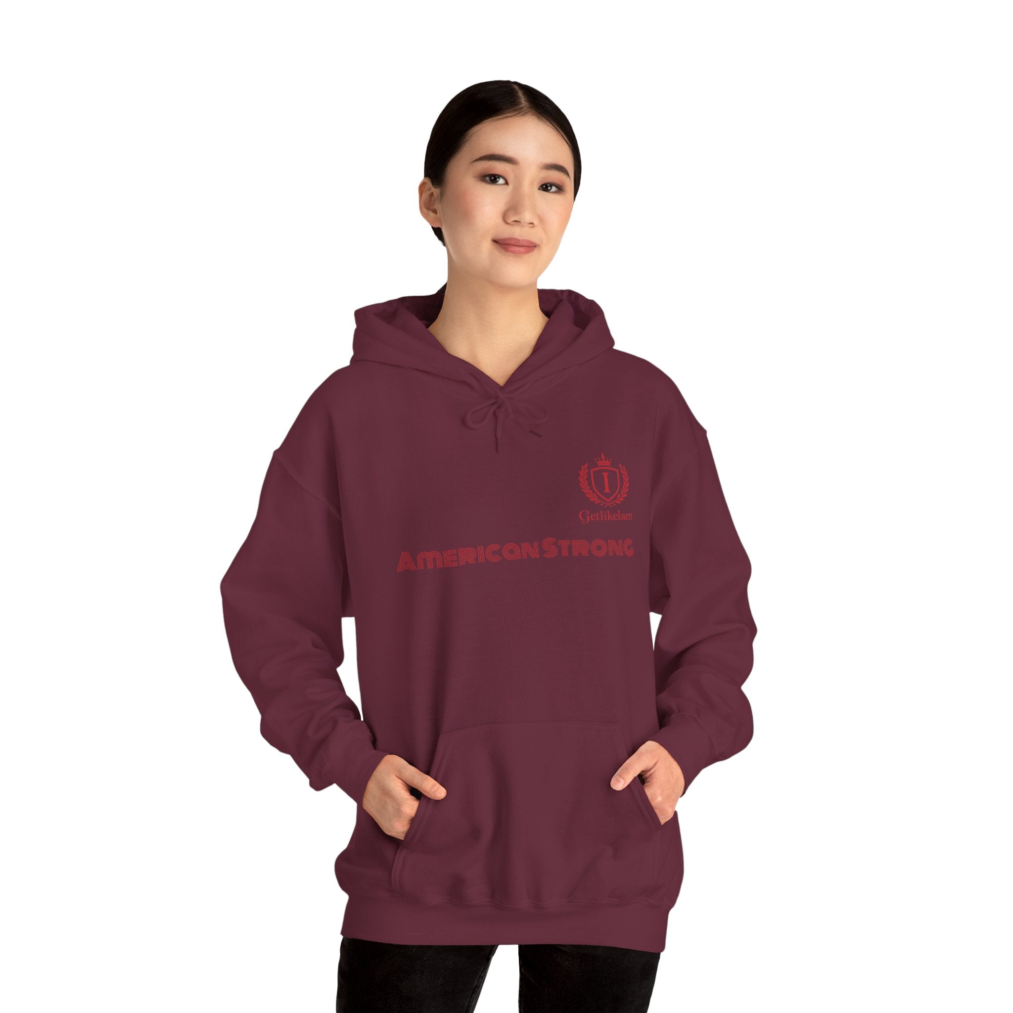 American Strong Hoodie – Patriotic USA Pullover