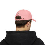 Redeemed Embroidered Dad Cap — White Baseball Hat with Green Script